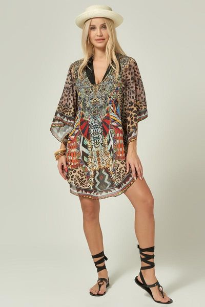 

brown pareo summerhouse sea pool women's swimwear, White;black