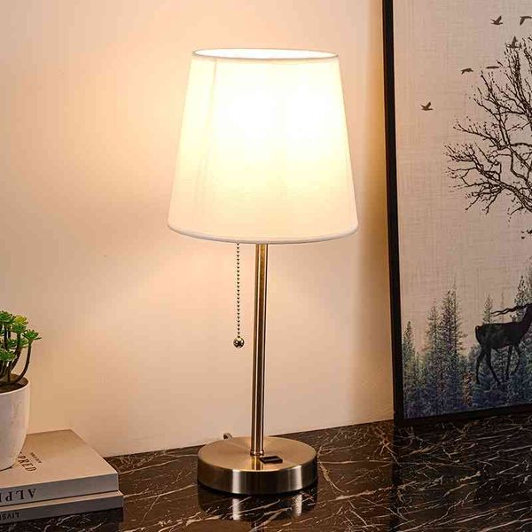 

usb charging desk zipper switch bedside lamp simple bedroom night light