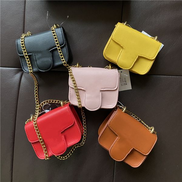 

baby kids bags tote girls mini princess purses fashion lock buckle children chain shoulder strap bag snack candy handbags christmas gifts, White