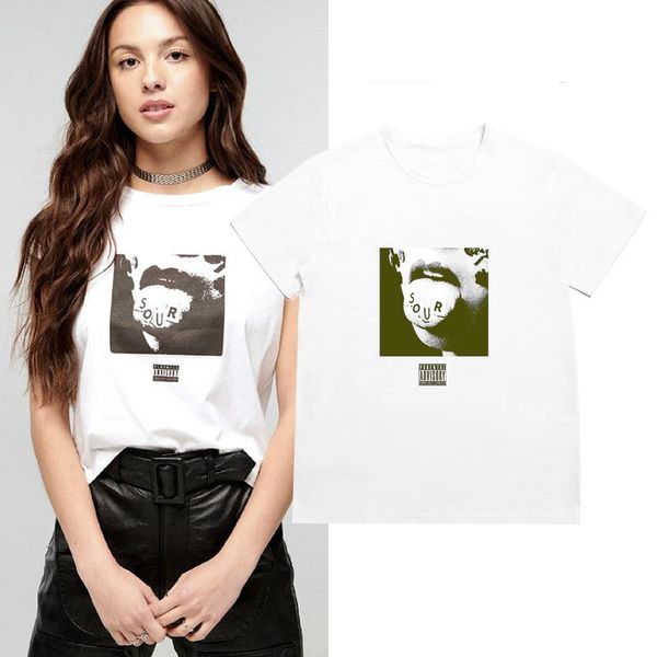 

men's t-shirts rodrigo the same olivia sour t-shirt, White;black