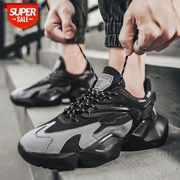

men shoes fashion designer lightweight breathable sneakers summer walking shoes city leisure man all black sport footwear #du3j