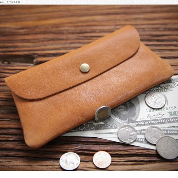 

100% genuine leather cover long men wallet retro style nature cowhide male purse fashion phone bag large pure color cardholder wallets, Red;black