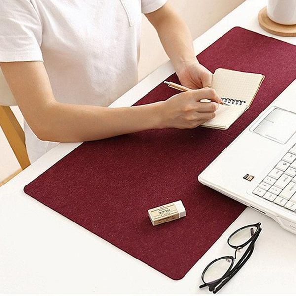 

mats & pads large home office computer desk mat table keyboard big mouse pad carpet wool felt lapcushion gamer mousepad