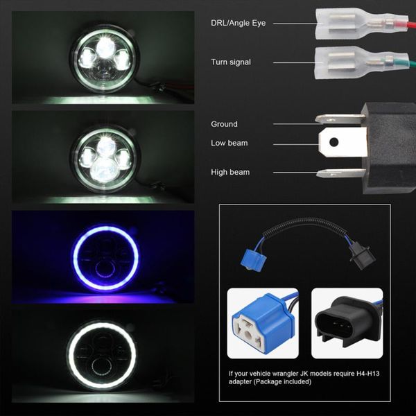 

working light 1pc offroad led work lamp blue white aureole suv truck for home car