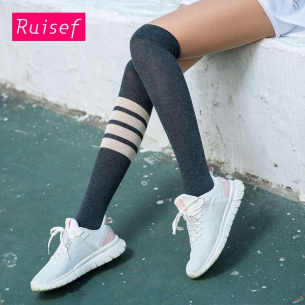 

yoga socks, sports children's sweat absorption, ventilation and knee leg mid long tube, autumn winter running, Black;white