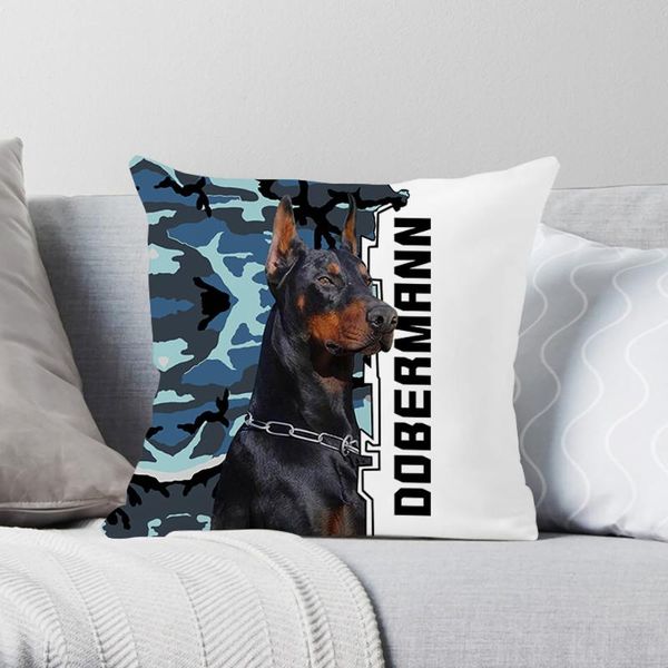 

pillow case cloocl doberman camouflage pillowcase cute animals cushion cover bed car sofa home decor drop