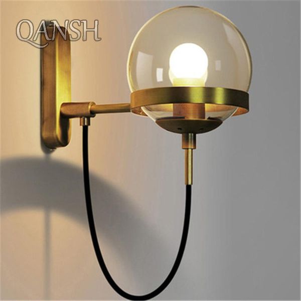 

wall lamp led light indoor decoration bedroom lamps e27 110-220v black white aisle lighting