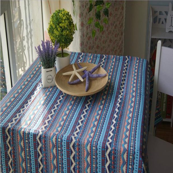 

table cloth canvas printing boho style tablecloth mat coffee el cover cotton