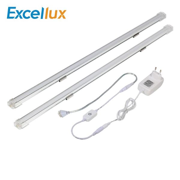 

50cm 2pcs led bar light for kitchen cabinet touch sensor dimmer seamless connecting ultra thin rigid strip lamp