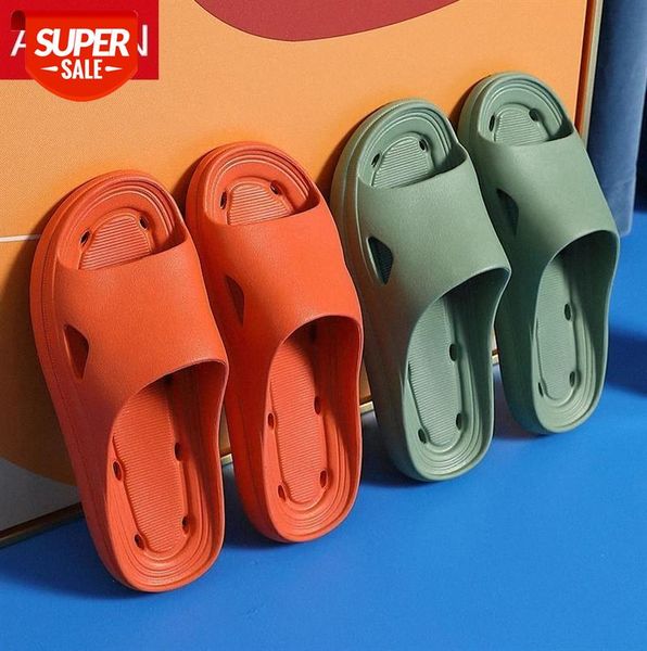 

asifn thick sole home women slippers heel ladies platform flat slippers non-slip eva hollow out indoor slides women's shoes #lg2d, Black