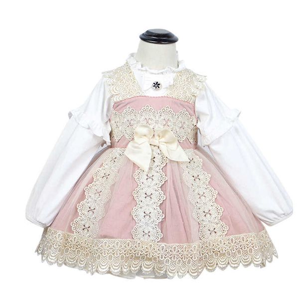 Cekcya meninas baby girls vestido espanhol criança peru vintage princesa para menina crianças lolita bola vestido de aniversário festa de aniversário 210615