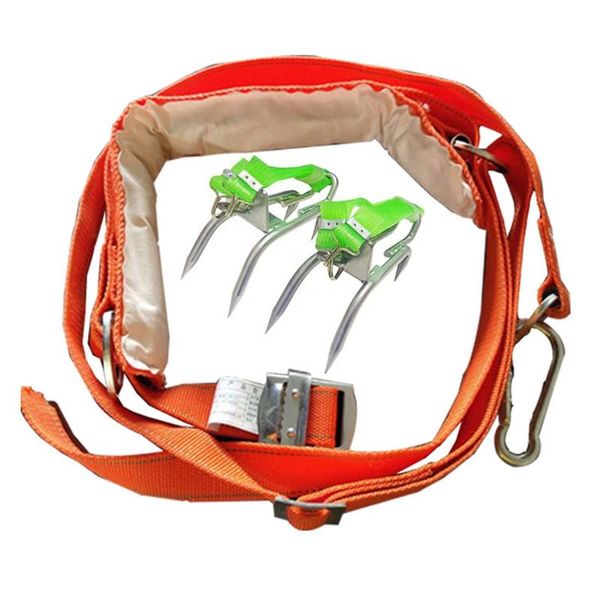 

cords, slings and webbing pole climbing spikes non-slip tree spurs tool kit for hunting observation picking fruit coconut