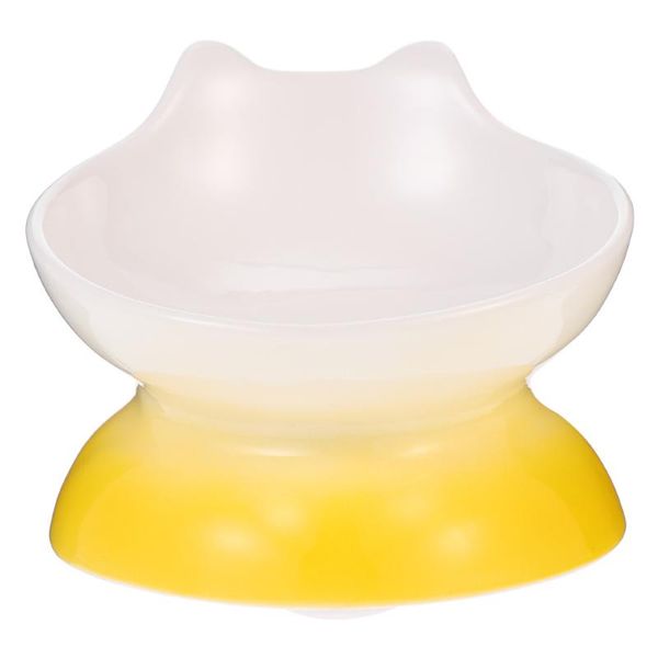 

cat bowls & feeders dog anti-slip tilted bowl ceramic pet high dish for