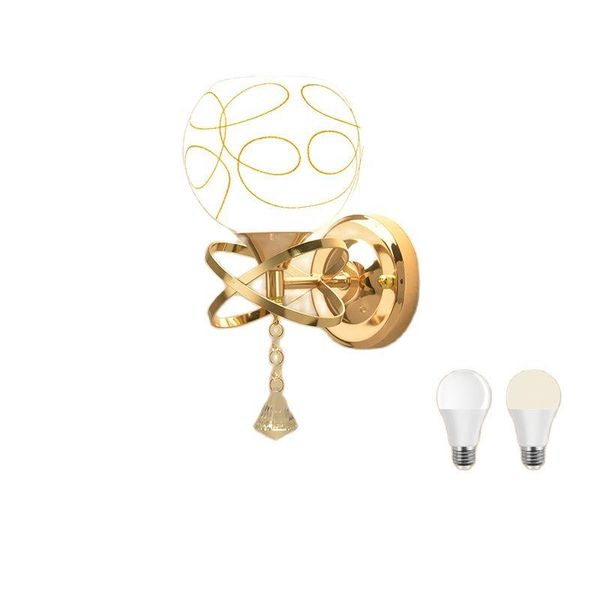 

wall lamps lamp decoration bedside home holder glass metal lampshade stand