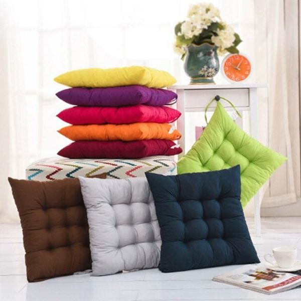 

cushion/decorative pillow office polyester fiber seat cushion chair cushio soft comfortable bedding bedroom keep warm colorful strap design