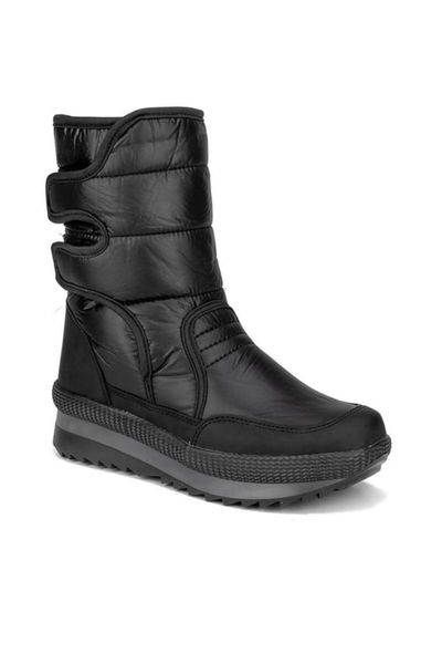 

boots women's comfortable snow with warm feather inside, Black