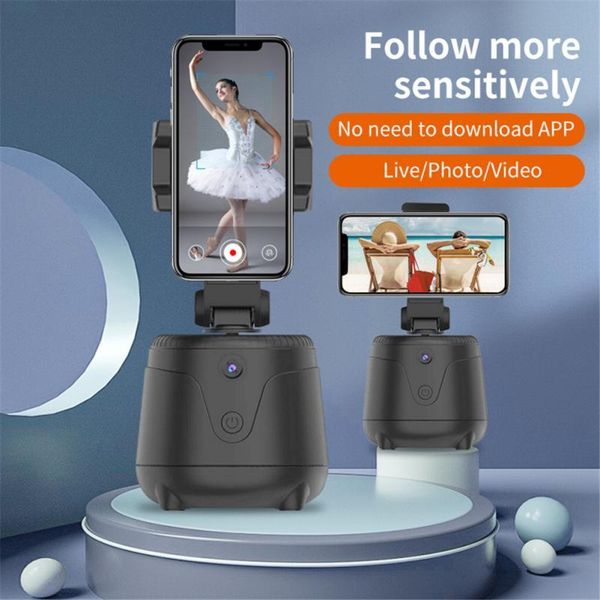 

selfie monopods q2 360Â° rotation smart stick auto face object tracking camera tripod holder shooting phone mount live up youtube