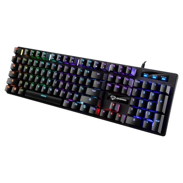 

mechanical keyboard wired usb104keys metal rgb backlit blue switch gaming for game pc lapkeyboards