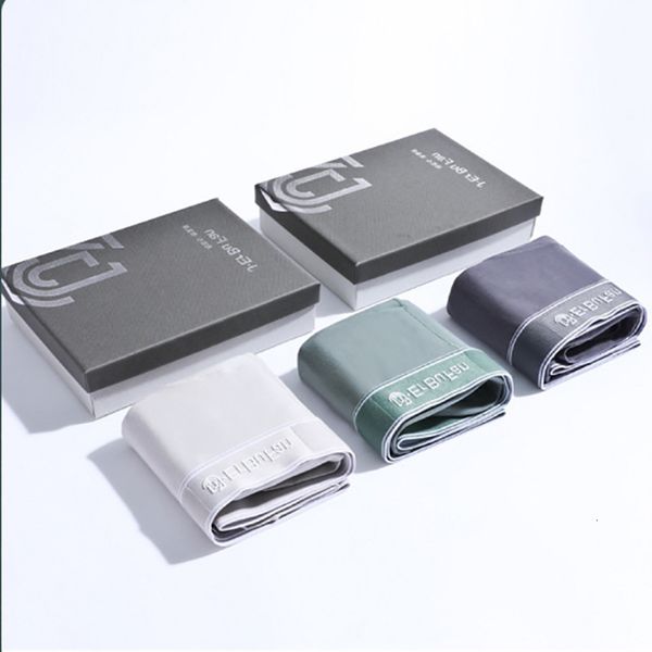 

new style men's underwear 50 pieces of pure cotton standard solid color breathable oversize youth boxer, Black;white