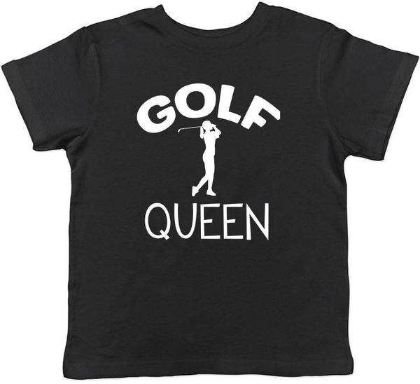 

golf queen childrens kids t-shirt boys girls men's t-shirts, White;black