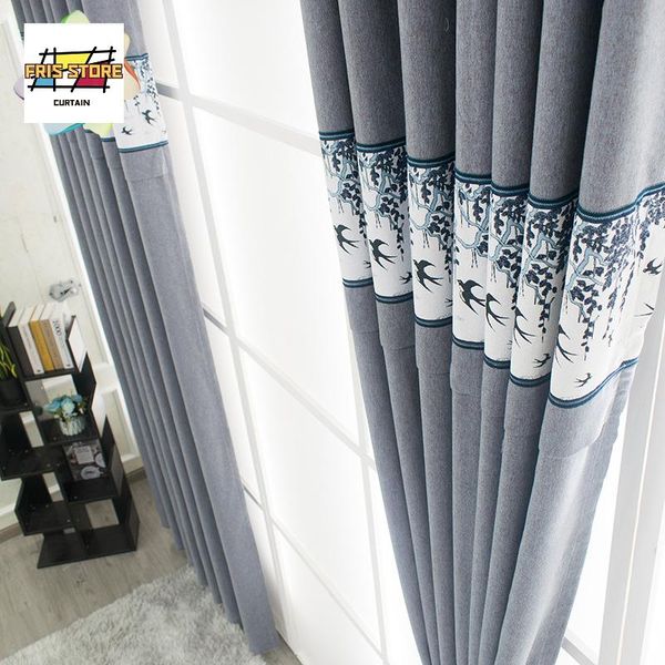 

swallow simple modern curtain alpaca hair chinese blackout curtains for living dining room bedroom & drapes