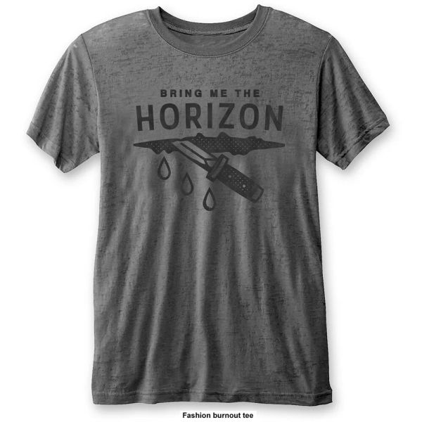 

grey bring me the horizon wound official t-shirt men unisex, White;black