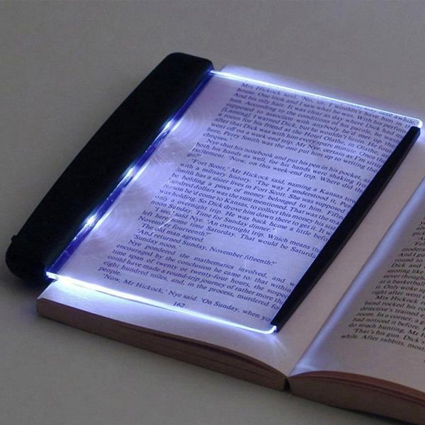 

book lights 1pc led light creative reading night flat plate portable car travel panel desk lamp for home indoor kids bedroom