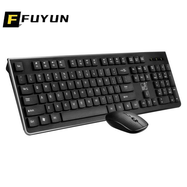 

keyboard mouse combos fuyun 1600 dpi wireless combo compact 2.4ghz technology plug and play classic simple keyboards mice set u75
