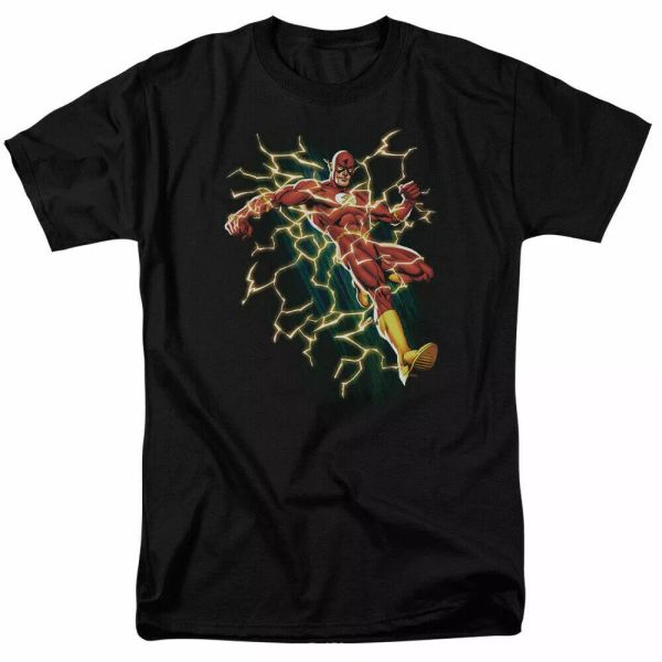 

The Flash Symbol Knockout T Shirt Licensed Comic Book Tee Black, White;black