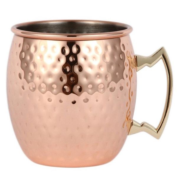 

mugs 2 set moscow mule mug beer cup coffee copper plated cocktail cup, gold & rose