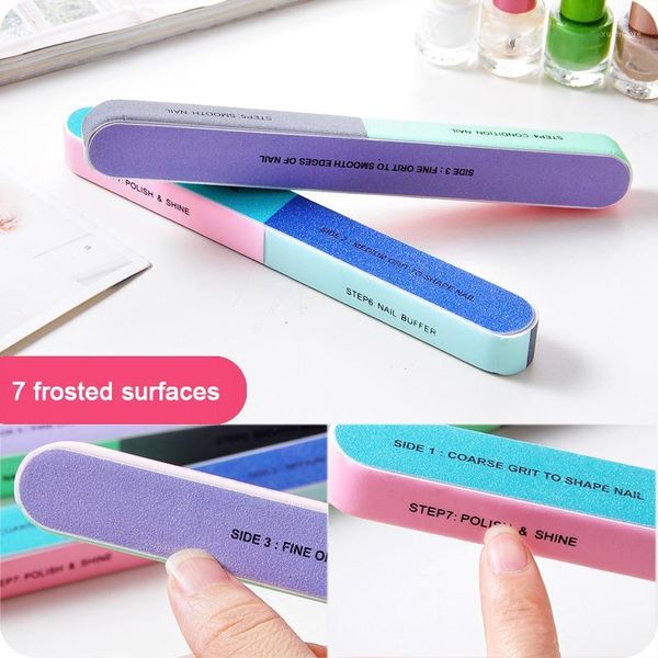 

1pcs 7-faced sandpaper nail file knives tool manicure beauty salon home smr881
