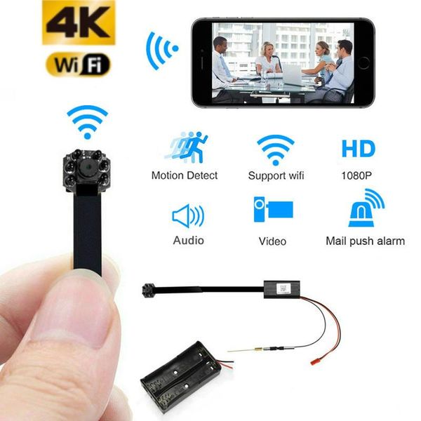 

portable wifi ip mini camera p2p wireless micro camcorder night vision video recorder support remote contral tf card cameras