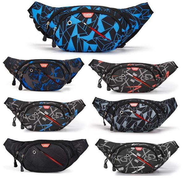 

zff&wgm fanny pack waist bag bum pocket men casual travel belt bag bicycle women fashion nylon waterproof crossbody bags