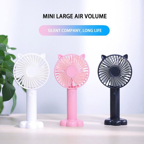 

electric fans portable handheld fan rechargeable battery mini deskoffice for home outdoor summer air cooling ventilators#g4