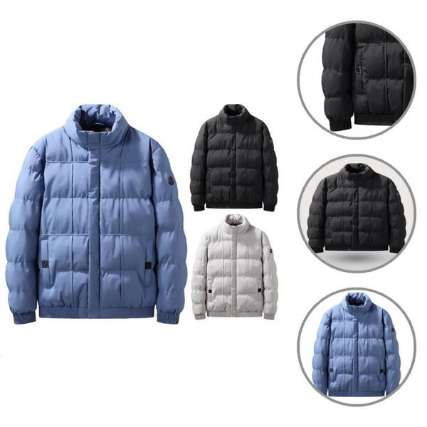 

men's jackets single-breasted widely applied daily wearing cotton-padded coat for gift, Black;brown