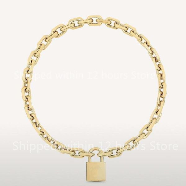 

chains mp2993 edge cadenas series lock bracelet necklace 2021 style luxury high-end brand creative men's and women's birthday gift, Silver