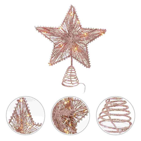 

christmas decorations 1pc five-pointed star light xmas tree er decor decorative