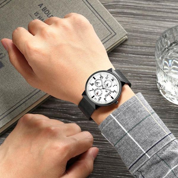 

wristwatches man leather watch whatever men's wrist watches erkek kol saati montre homme late anyway letter pointer glow #10, Slivery;brown