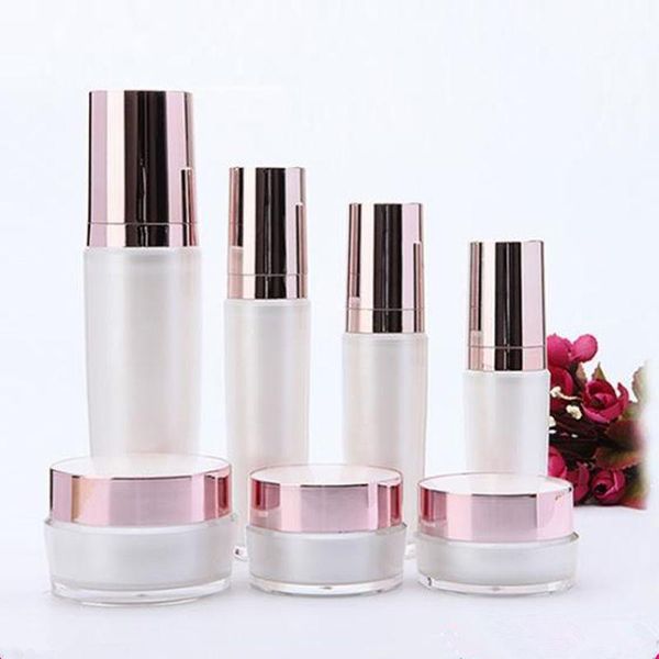

storage bottles & jars 15 30 50 120 ml pink acrylic shampoo cosmetic containers emulsion lotion pump 15g 30g 50g cream eyeshadow jar pot