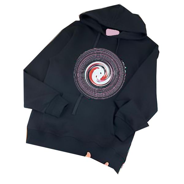 

21ss designer brand hoodie women's clothing soft and comfortable high version printing technology net celebrity same style, Black