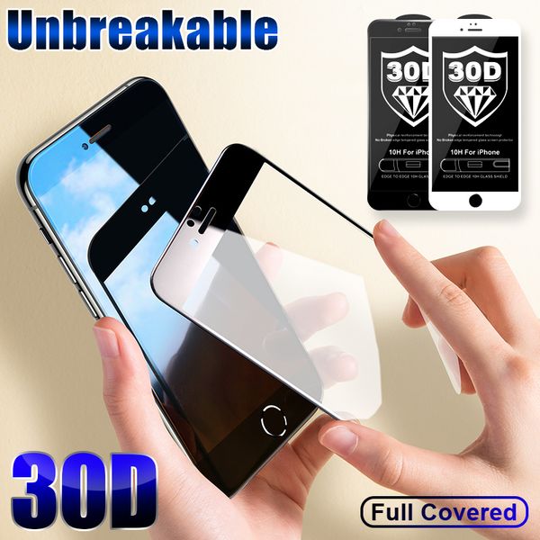 

lx brand 30d curved edge full cover tempered protective glass for iphone 7 8 6 plus screen protector on iphone 11 pro xs max x xr glass