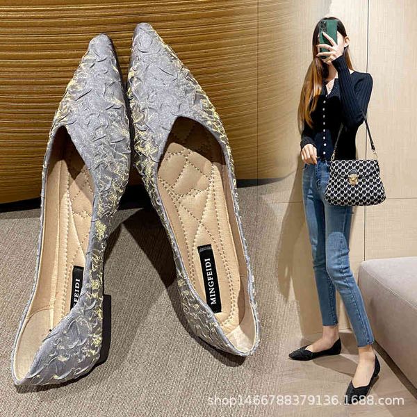

dress shoes elegant fairy silk pleated moccasins femme loafers all-match office pointy toe shallow flats woman ballerina big size35-43 w8ep, Black