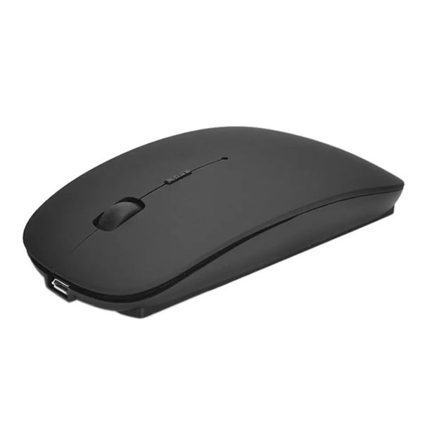 Mini portátil portátil de computador sem fio silencioso mouse ergonômico recarregável 2,4 GHz ratos ópticos USB para laptop PC 2023