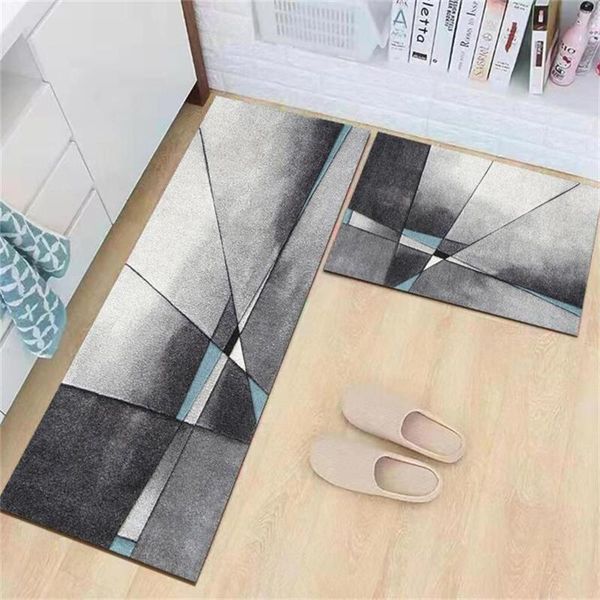 

carpets 2pcs/set anti-slip kitchen mat absorbent entrance door prayer carpet living room balcony area rug hallway geometric bath