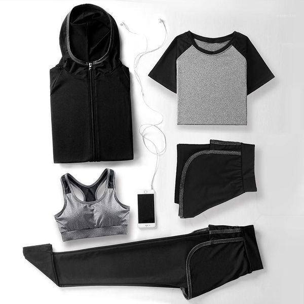 

yoga outfit two piece set women women's sportswear red running summer clothes conjuntos de mujer ensemble femme