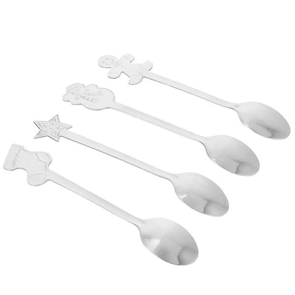 

spoons 16pcs practical and lovely coffee tableware flatware for home (silver)