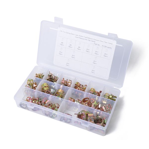 

automobile water pipe and fittings clamp boxed/european fuel systems style hose set 80pcs 145pcs combination