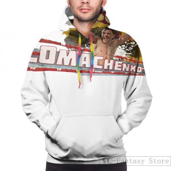

men's hoodies & sweatshirts mens sweatshirt for women funny vasyl lomachenko print casual longsleeve coat streatwear, Black