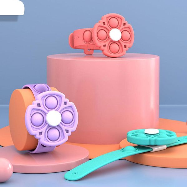 

dhl new silicone press rotary bubble bracelet stress relief toy