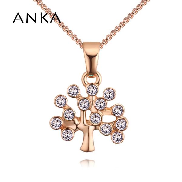 

pendant necklaces anka tree crystal rhinestone jewelry for lover women necklace #130841, Silver